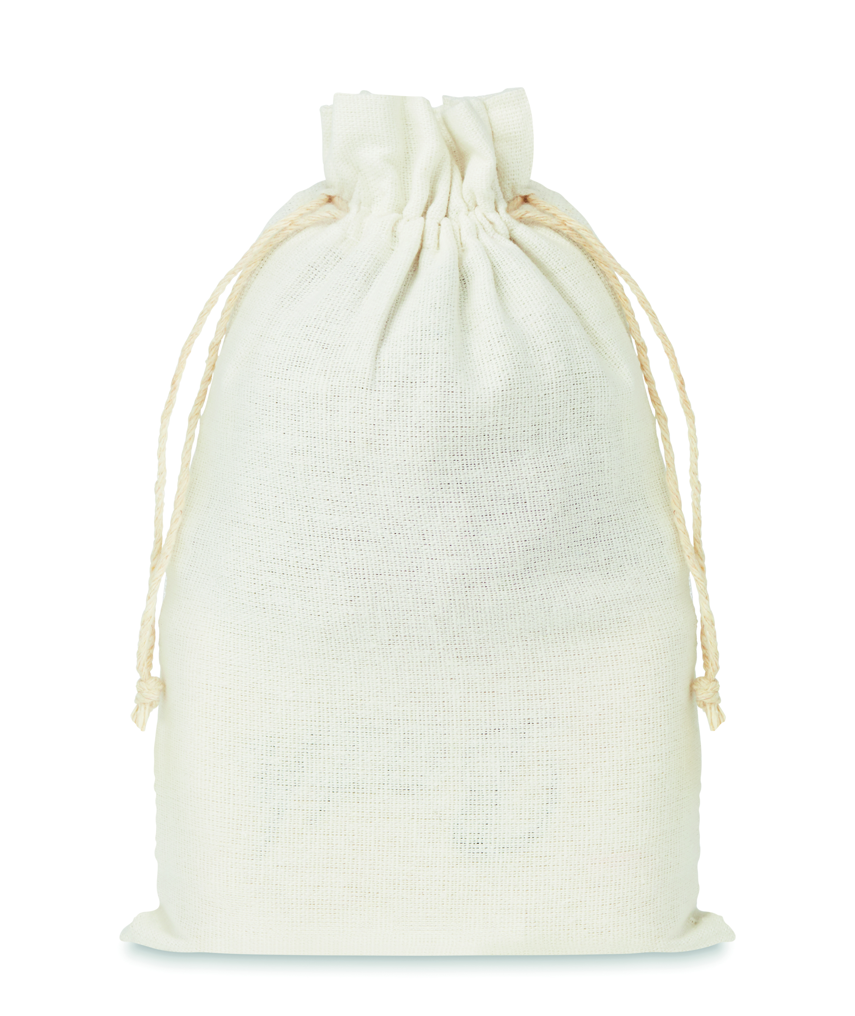 Sack, Baumwolle, Beige, Stoffbeutel, Beutel mit Schnur