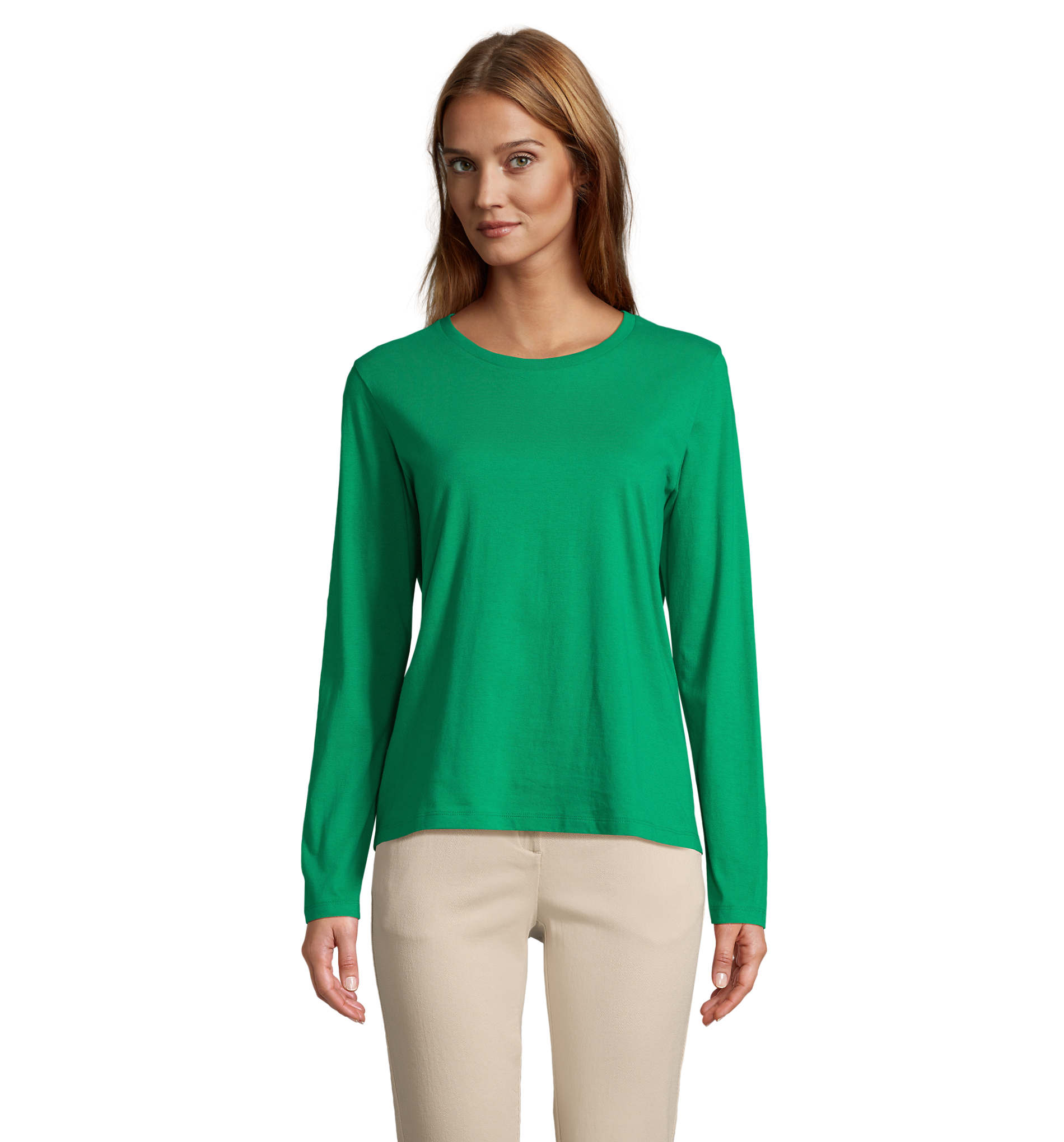 langarmshirt, grün, oberteil, unifarben, shirt, Lange Ärmel, Grünes Oberteil, Rundhals, Baumwolle, unifarben, Langarmshirt, Grün, Rundhalsausschnitt, Baumwolle, Beige Hose, Grünes Langarmshirt, Rundhals-Shirt, Baumwollshirt, Uni-Farbe, Alltagspullover