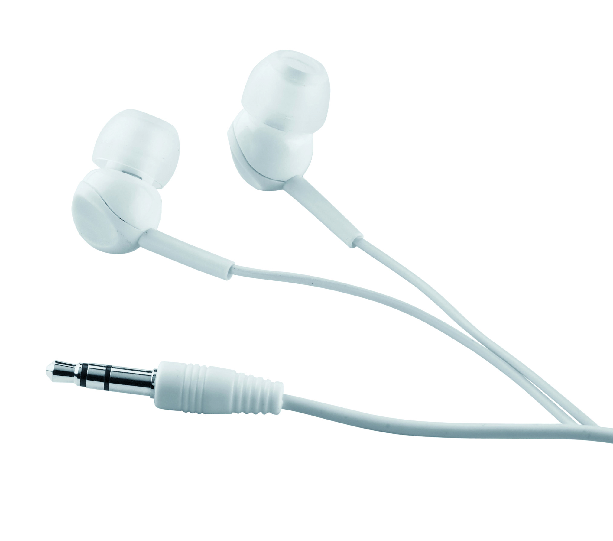 in-ear headphones, ohrstöpsel, 3,5mm anschluss, weiss, kabel