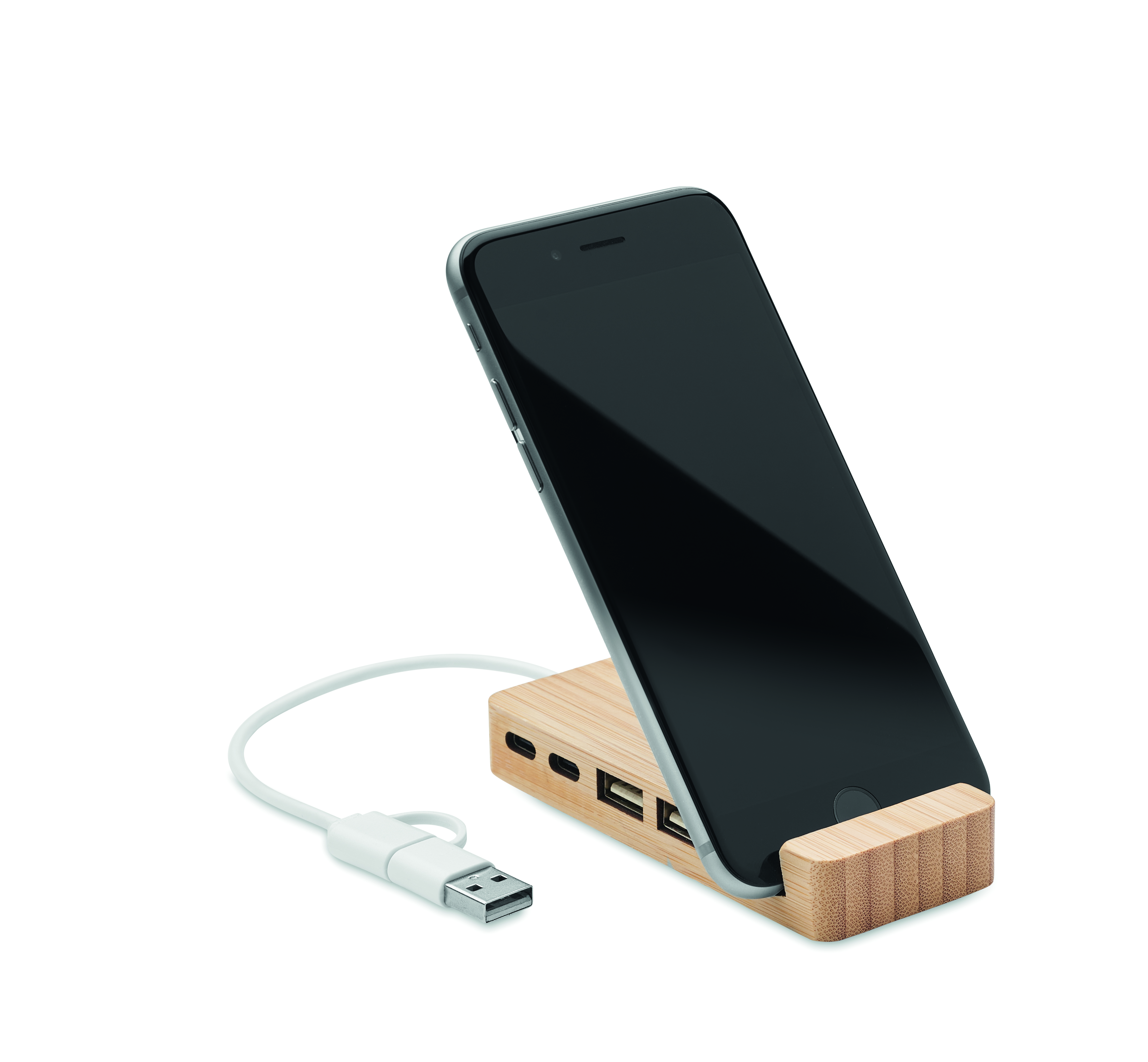 Telefonhalter, Holzbasis, Lade Dock, Smartphone Zubehör, USB-C Hub, Telefonständer, Holzständer, Lade-Dock, USB-Kabel, Smartphonezubehör, Telefonständer, Holzständer, Ladestation, USB-Kabel, Smartphone-Zubehör