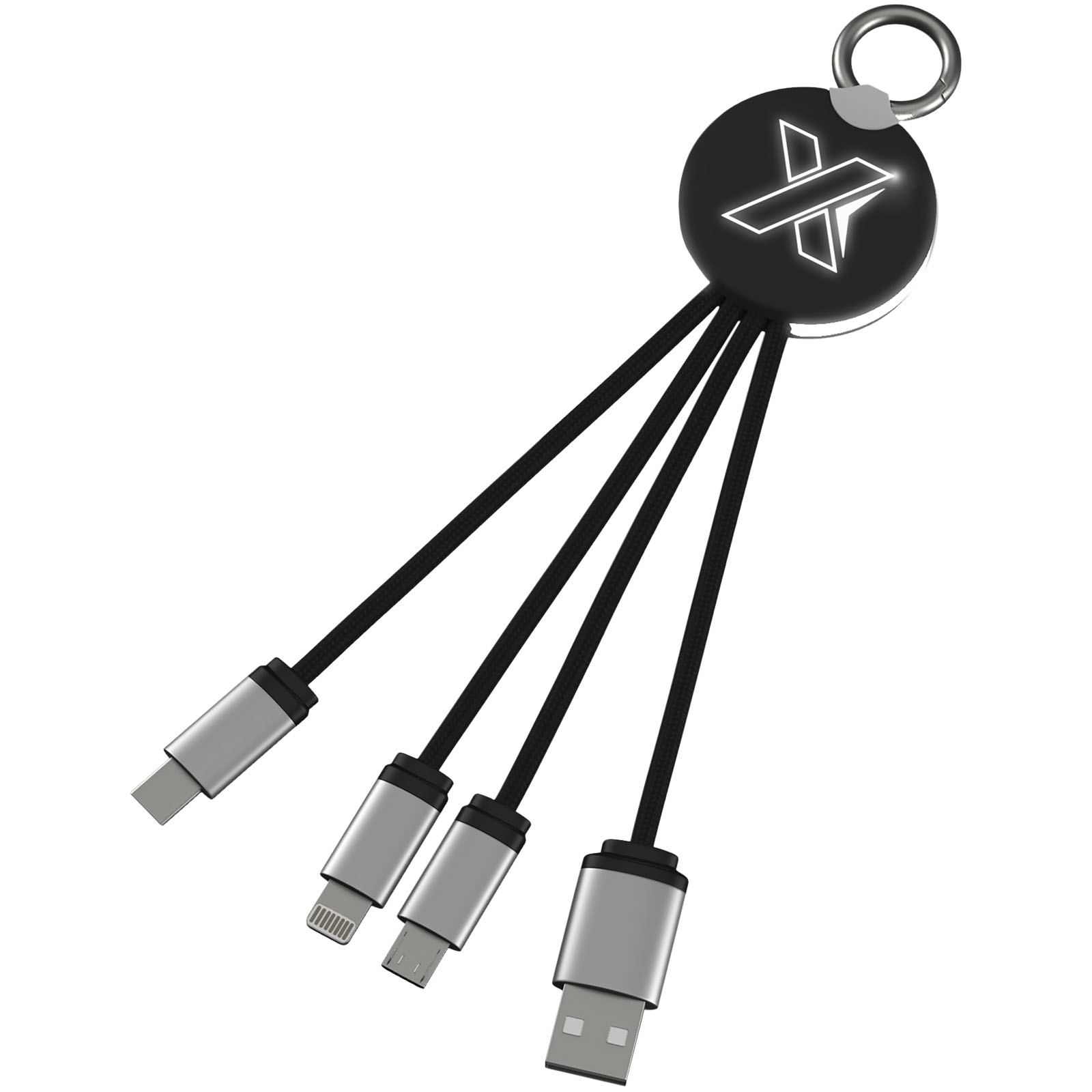 USB-C, Schlüsselanhänger Kabel, Mehrfachkabel, Datenkabel, Lanyard-Kabel