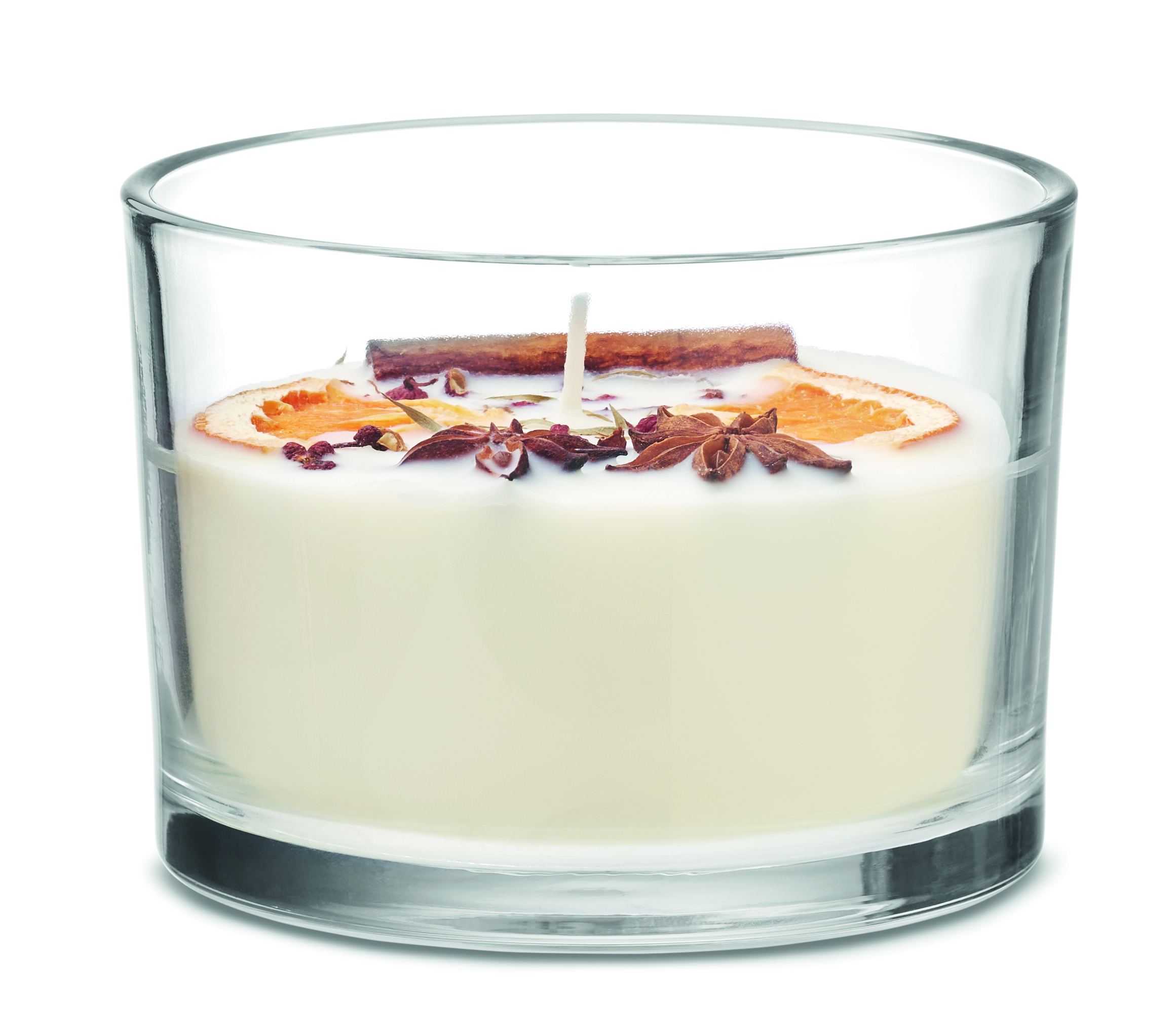 Wachskerze, Zimt, Orangenring, Stumpfkerze, Glasbehälter, Zimtsessel, Zitronenschale, Kerze, Wachs, Duftkerze, Kerze, Zimt, Orangenschale, Wachskerze, Glasbehälter, Kastencandle, Zitrusdüfte, Duftkerze, Stumpenkerze, weiße Kerze