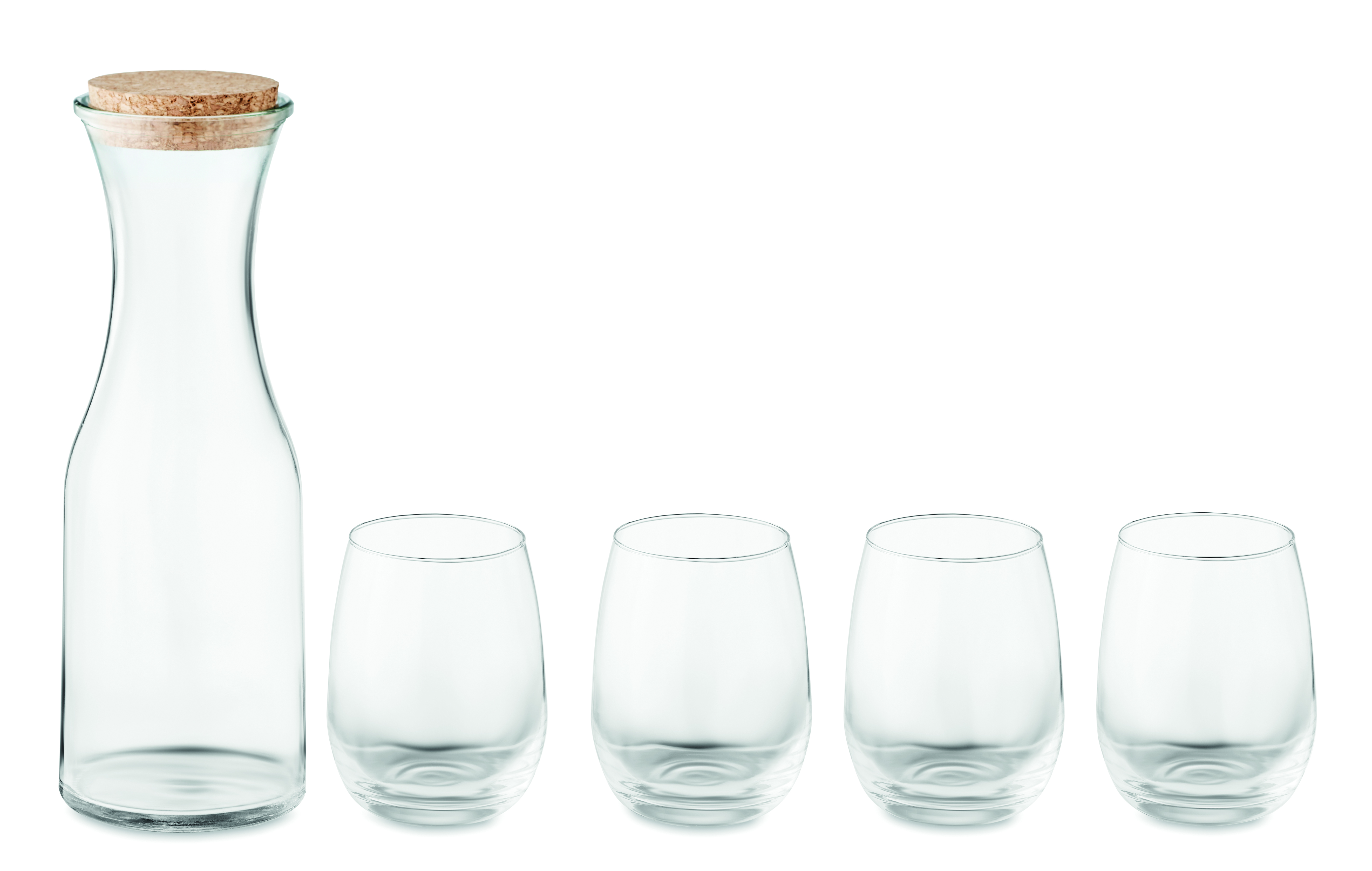 glas, karaffen-set, deckel, gläser, glas-ware