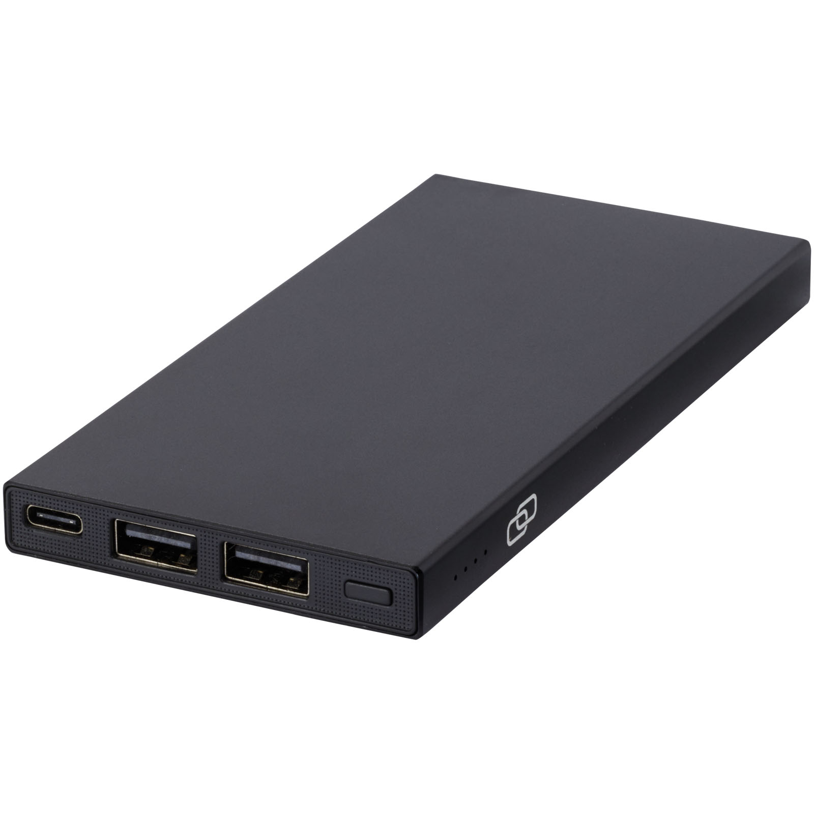 powerbank, usb-c, dual-usb, externe-batterie, schwarz
