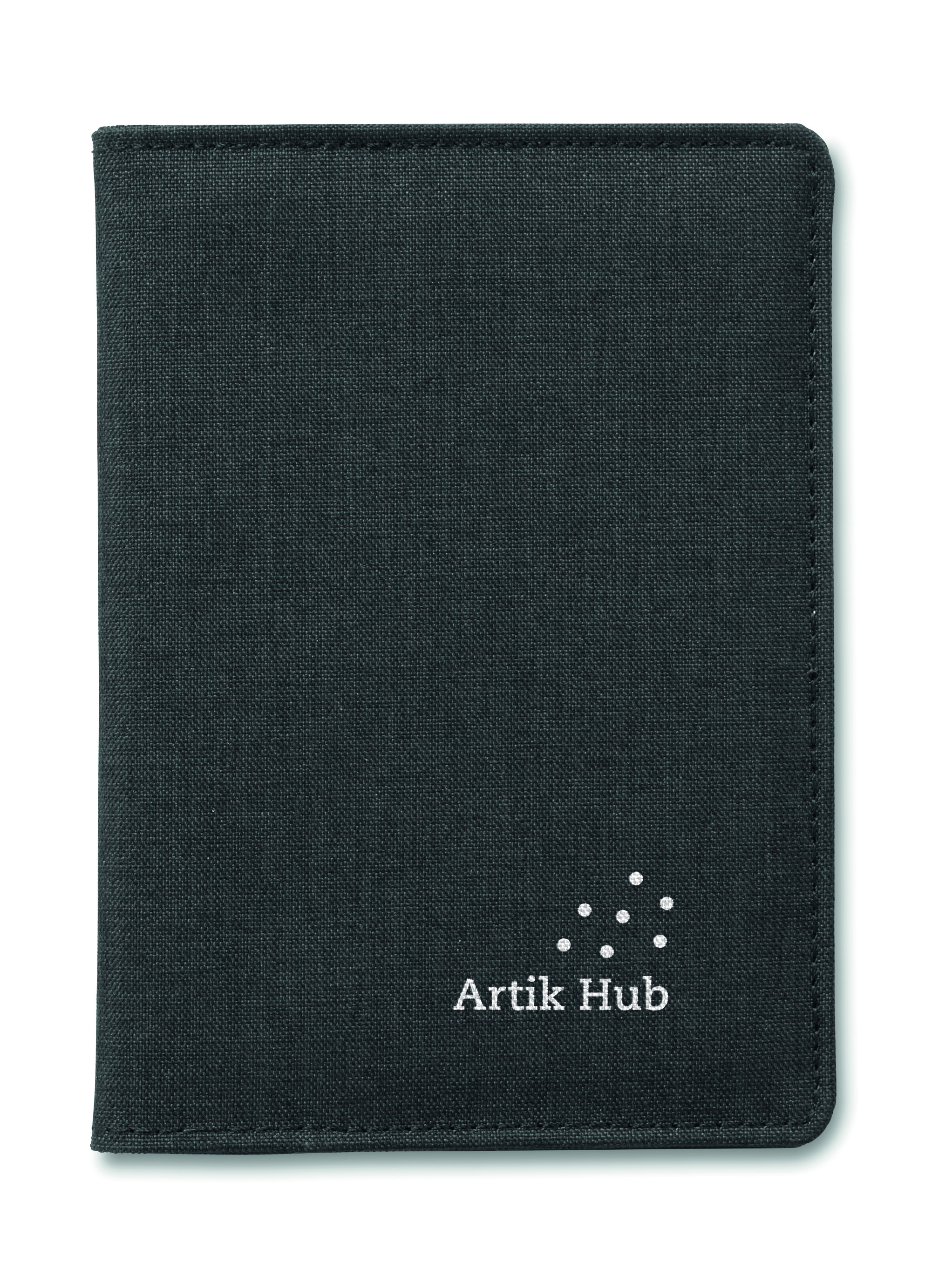 wallet, schwarz, gefaltet, Stoff, Logo