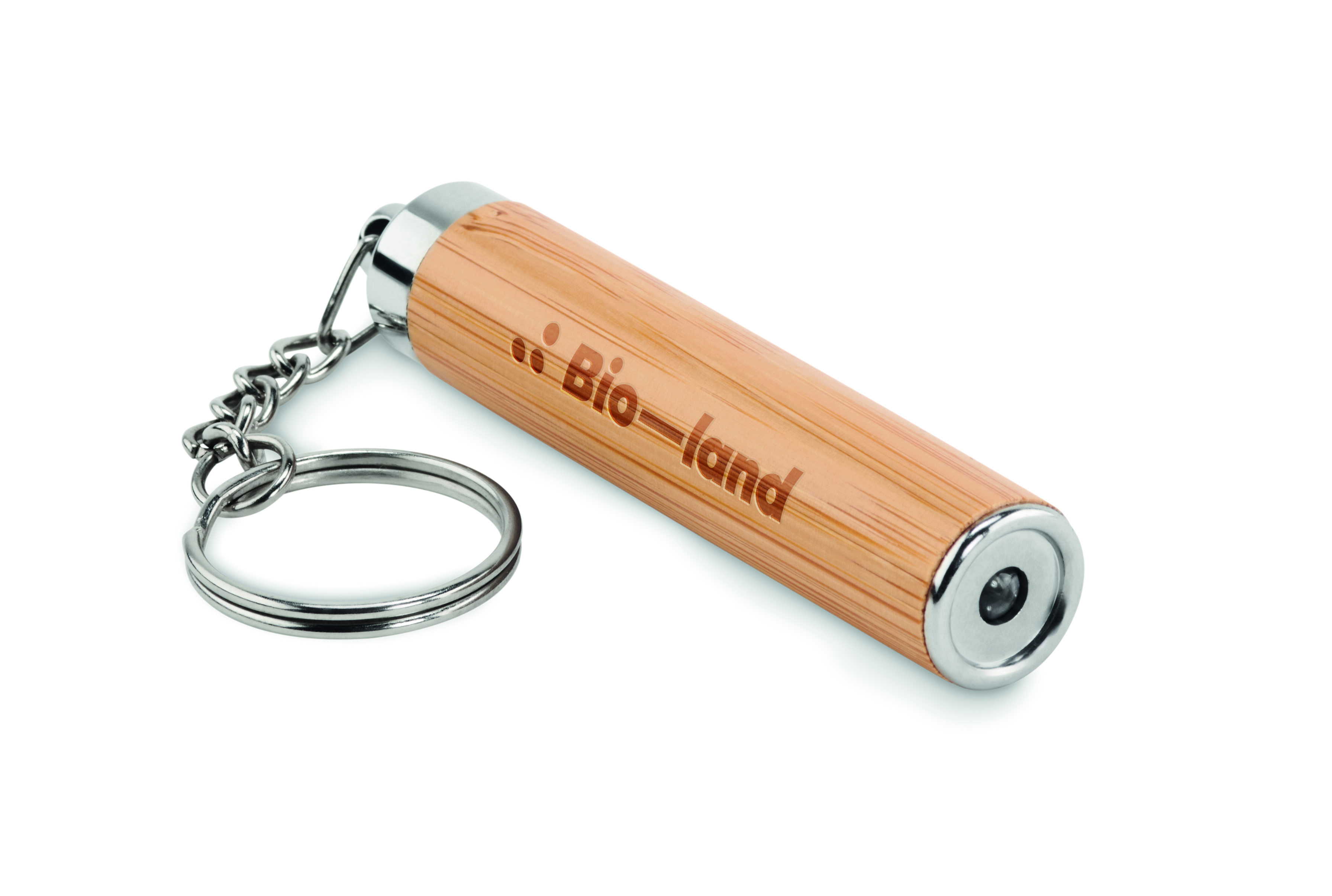 USB-Stick, Holz, Schlüsselanhänger, Metallic, Kappe
