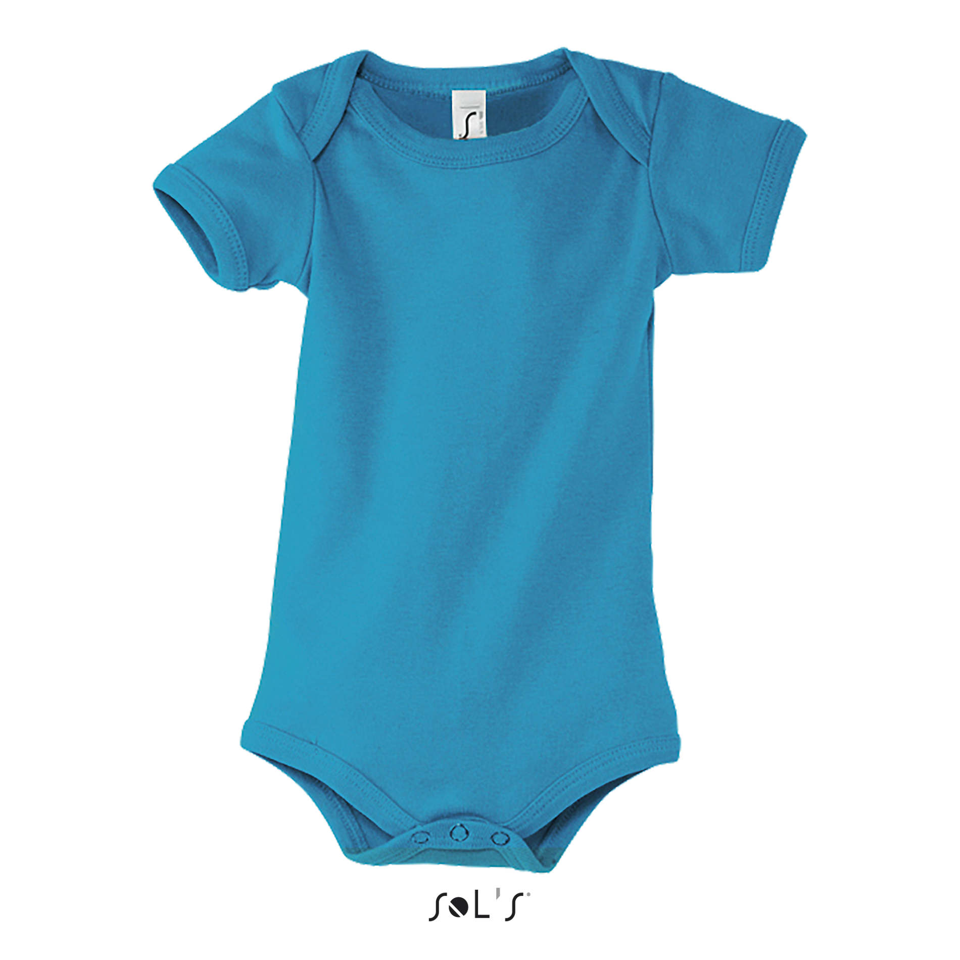 Baby-Bodysuit, Kurzarm, Blau, Baumwolle, Uni, bodysuit, baby, short-sleeve, turquoise, one-piece, Baby-Bodysuit, Kurze Ärmel, Türkis, Baumwolle, Druckknopfverschluss, Babybodysuit, Kurzarm, Türkis, Snaps im Schritt, Kopf/body-snaps