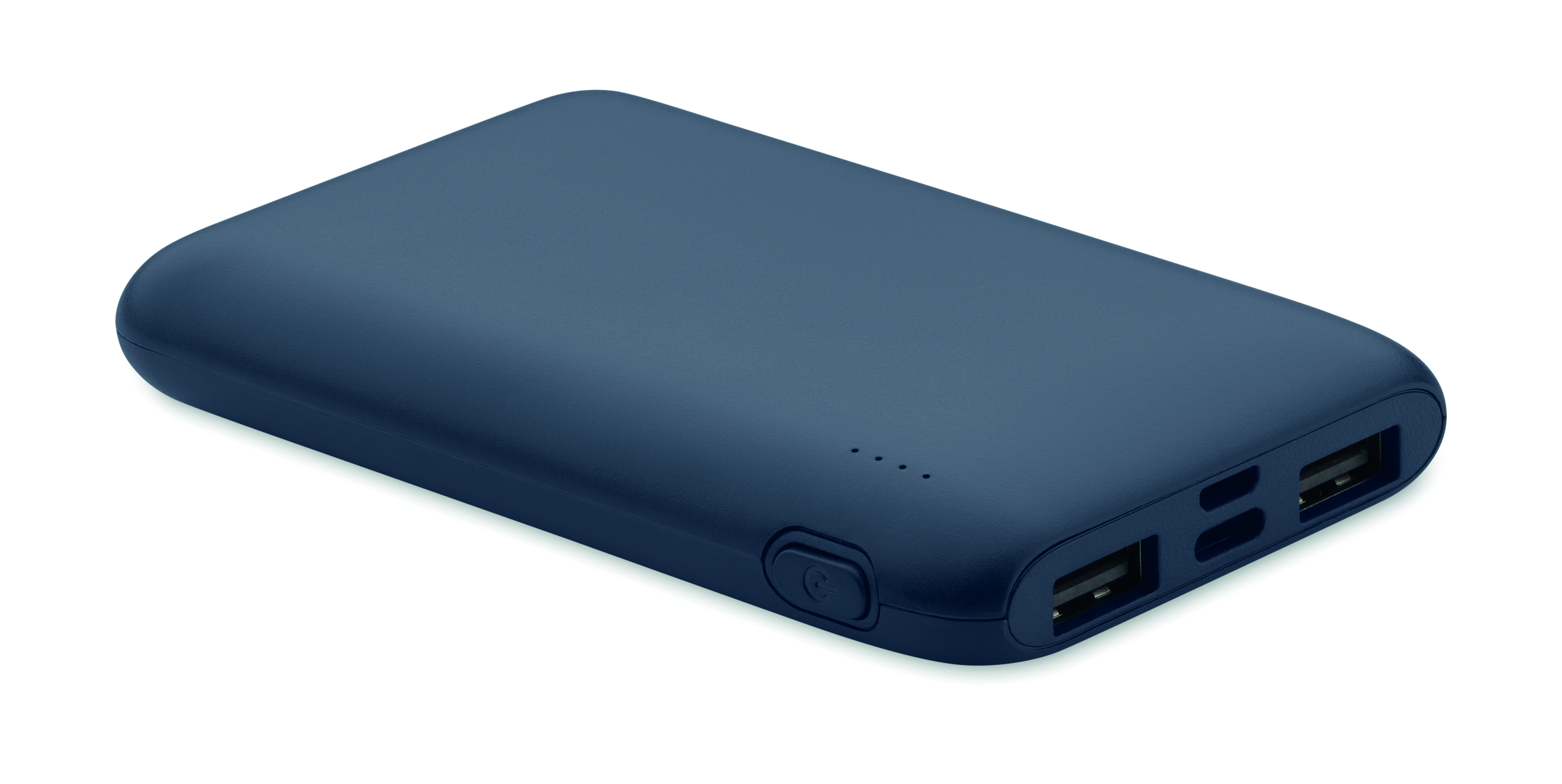 Powerbank, Tragbares Ladegerät, USB-A, USB-C, Blau, Powerbank, Externe Batterie, USB-Anschlüsse, Blau, Ladegerät, Powerbank, USB-Ports, Blau, Schlankes Design, Ein-/Aus-Schalter