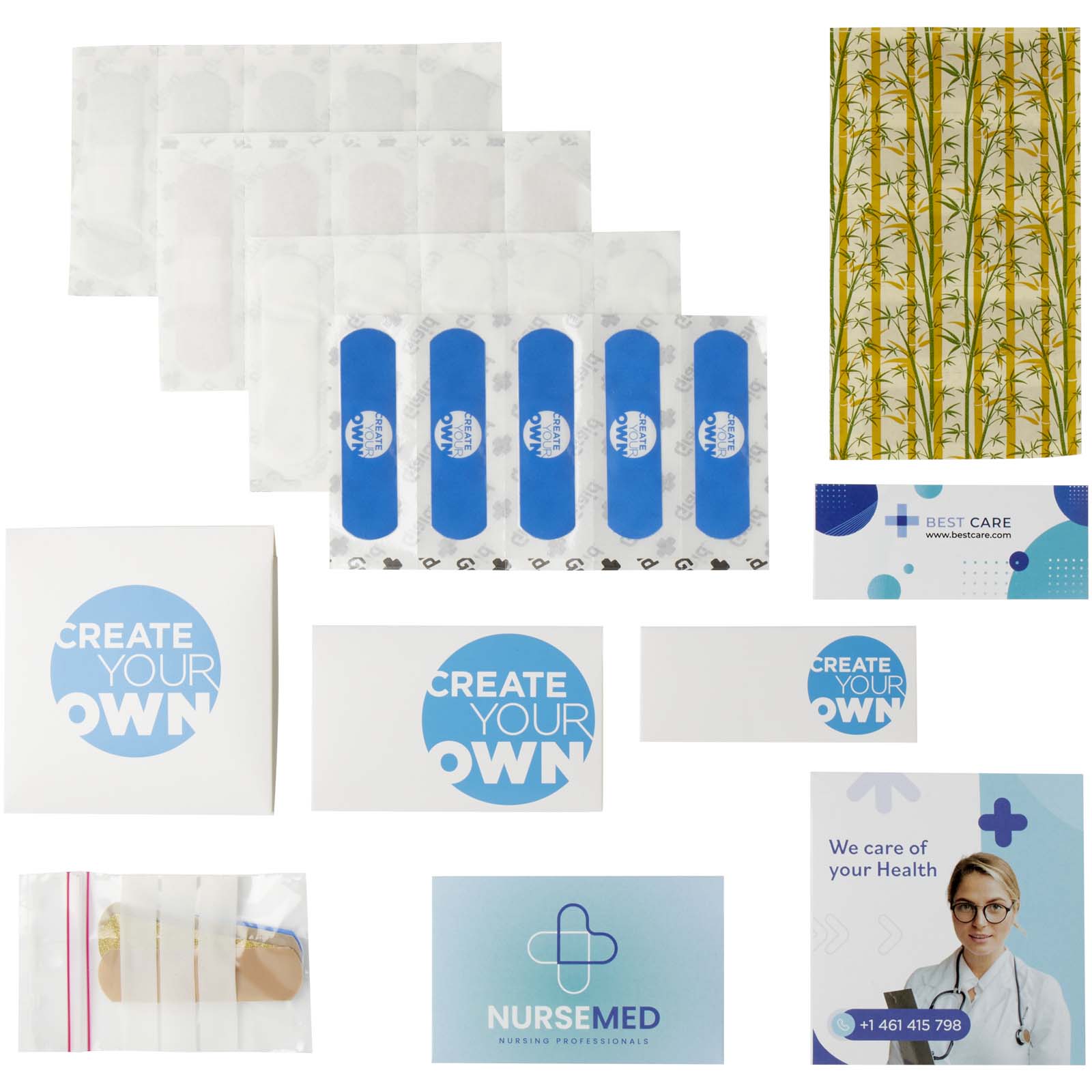 Bandage, Pflaster, medizinischer Klebeband, Klebestreifen, Nurse Med Logo