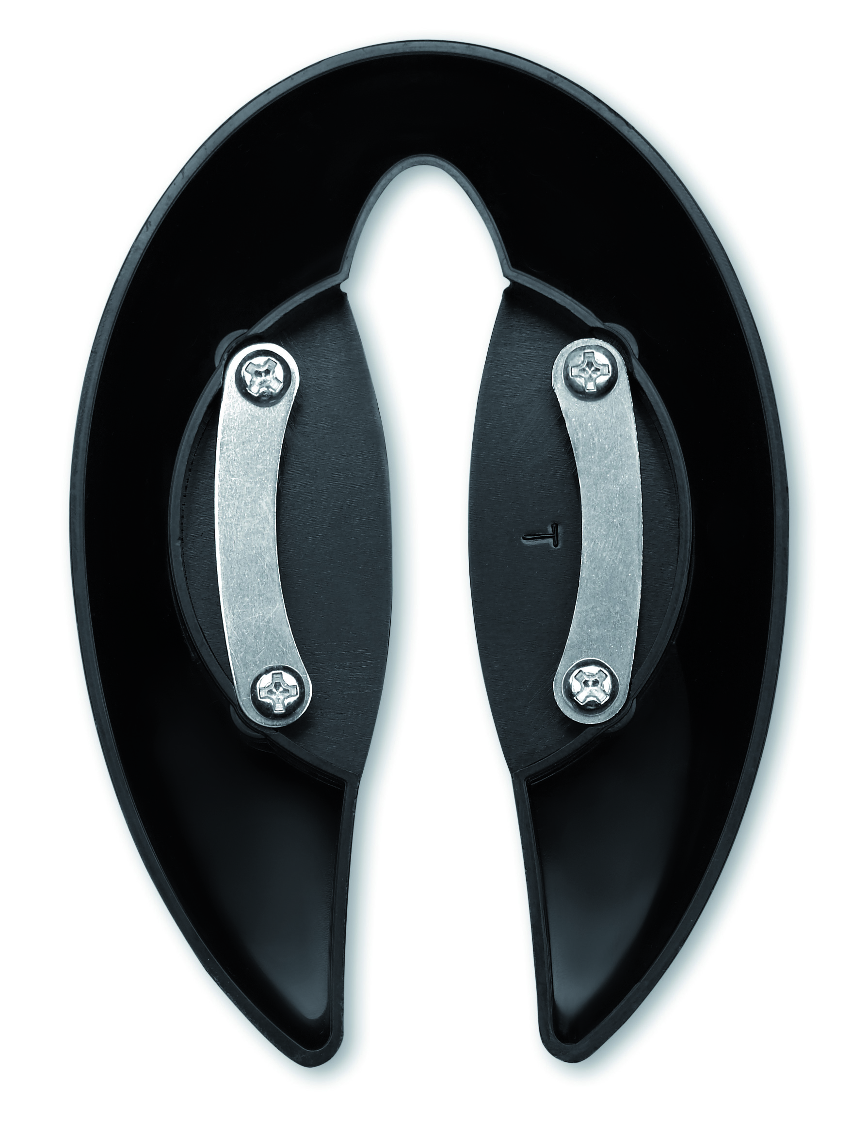 hörer, kopfhörer, ohrenclip, stahlband, schwarz