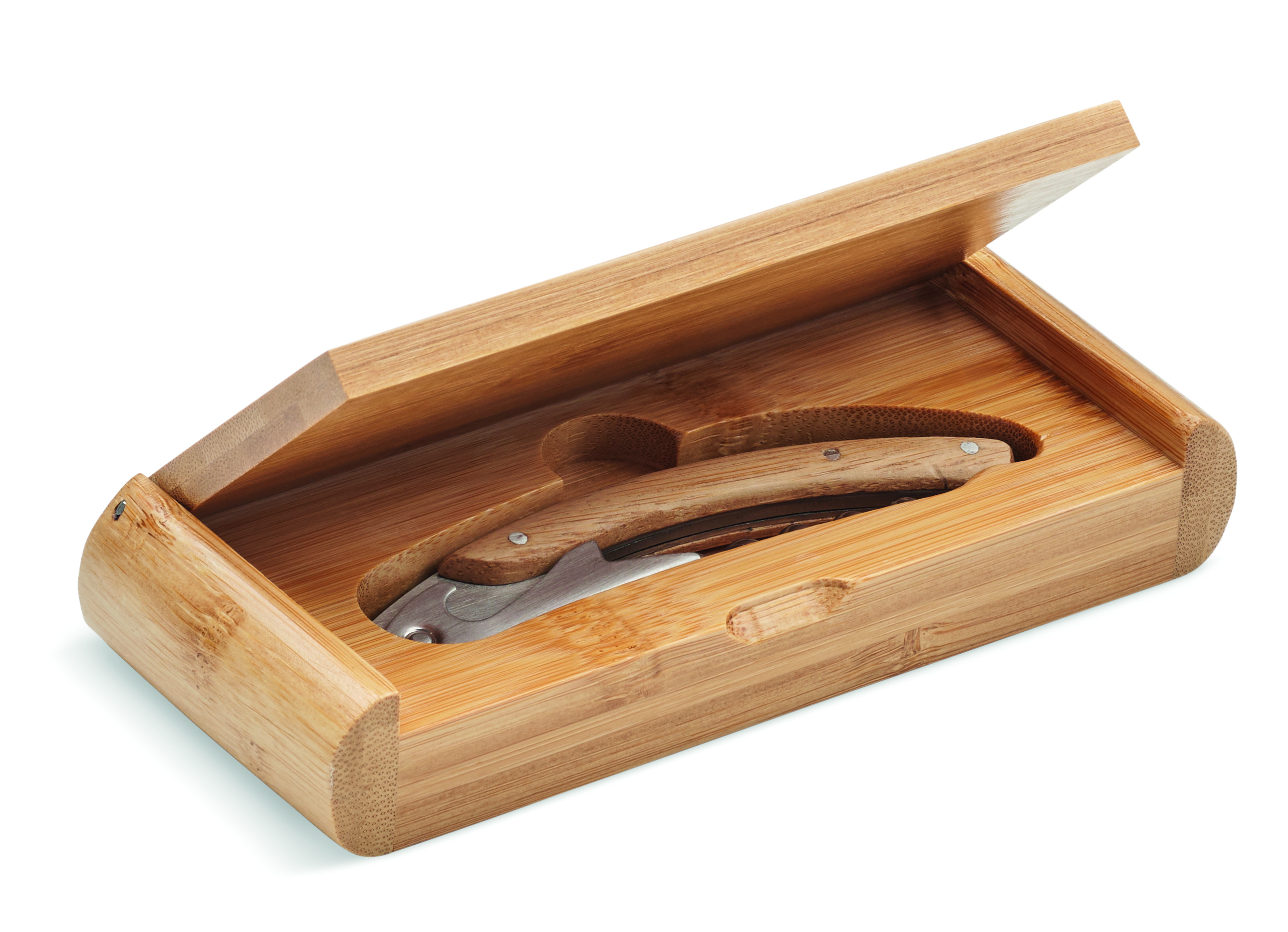 Holzbox, Holzschneidwerkzeug, Schneidwerkzeug, Holzbox mit Schere, Schleifmesser