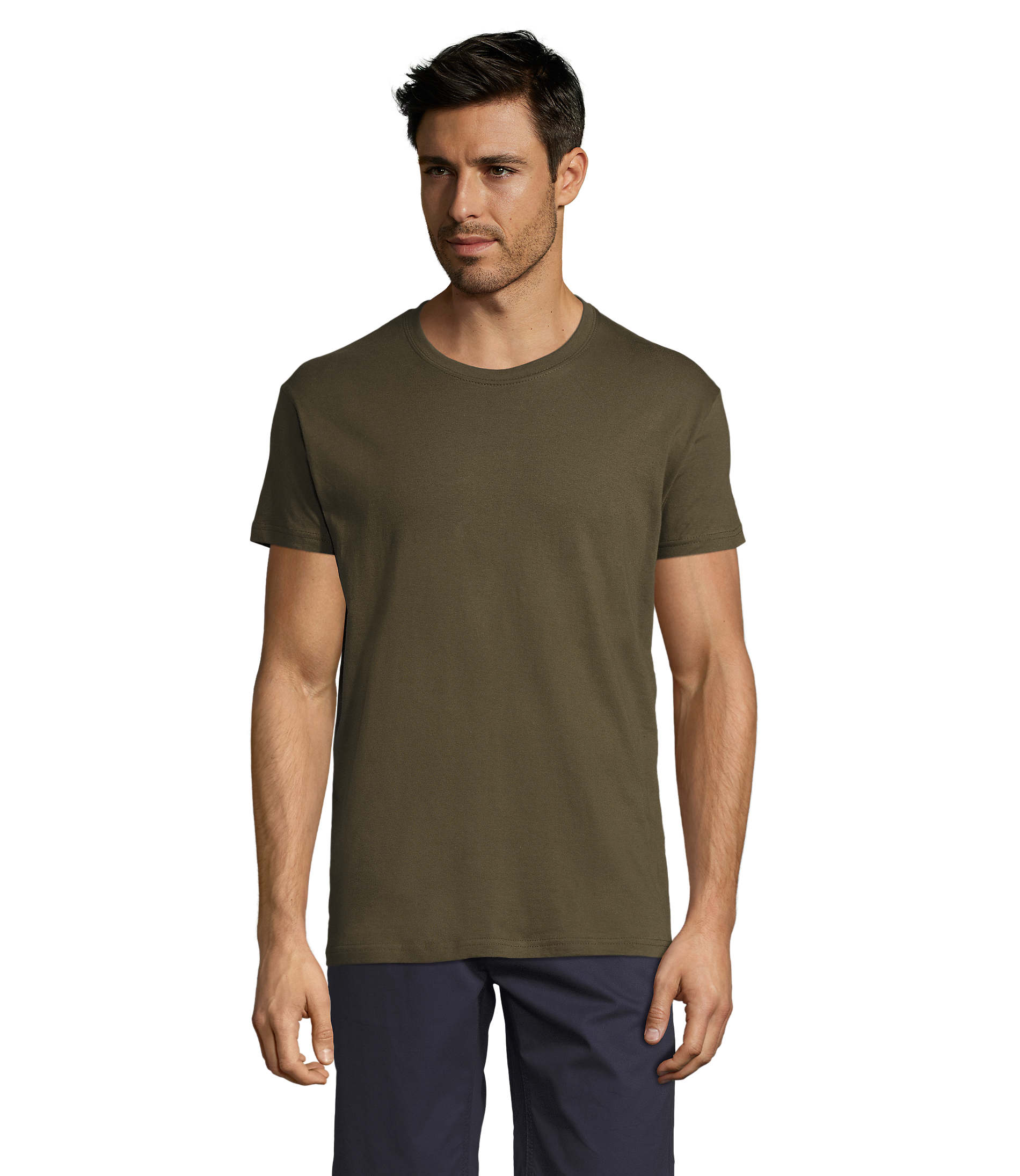 T-Shirt, Kurzarm, Uni, Olive, Kleidung, t-shirt, olive, crew-neck, short-sleeve, men, Tee, T-Shirt, Kurzarm, einfarbig, olivgrün, Tee-Shirt, Kurzarm, Olivegrün, Unifarben, Baumwolle?, Tee, T-Shirt, oliv, Kurzarm, unifarben