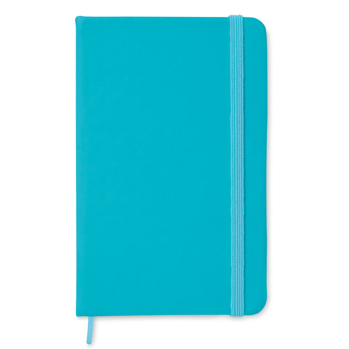 Notizbuch, Notizbuch, Türkises, Gummiband, Elastikband, notebook, turquoise, elastischer gummi, hardcover,  pocket-größe, Notizbuch, Blaues Notizbuch, Kladde, Gummibante?, Elastic strap