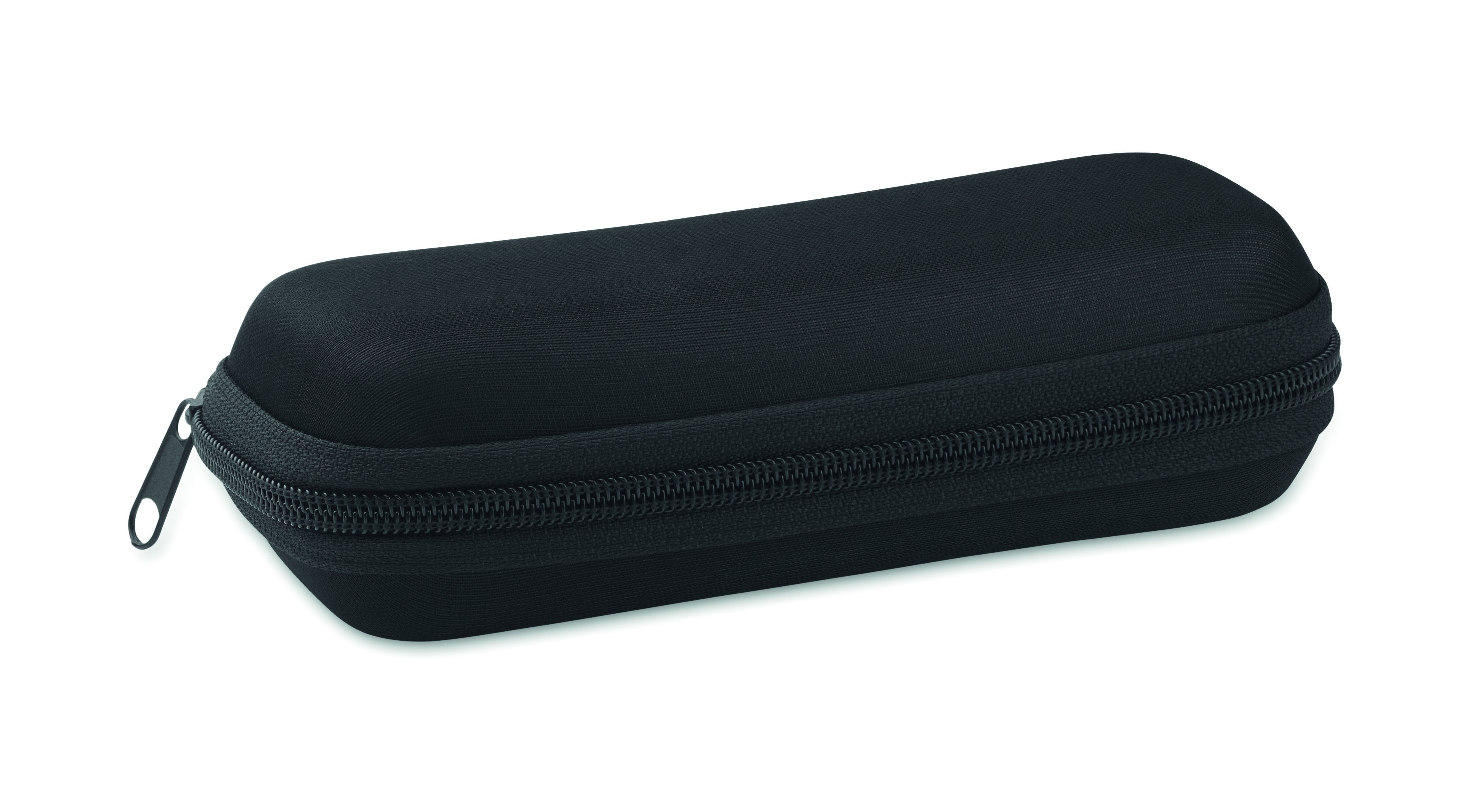 Brillenetui, Etui, Schwarz, Reißverschluss, Hülle, Schutzhülle, Case, Etui, Kompakt, Reißverschluss, Etui, Schutzhülle, Zylinderförmig, Reißverschluss, Kunststoff-Case