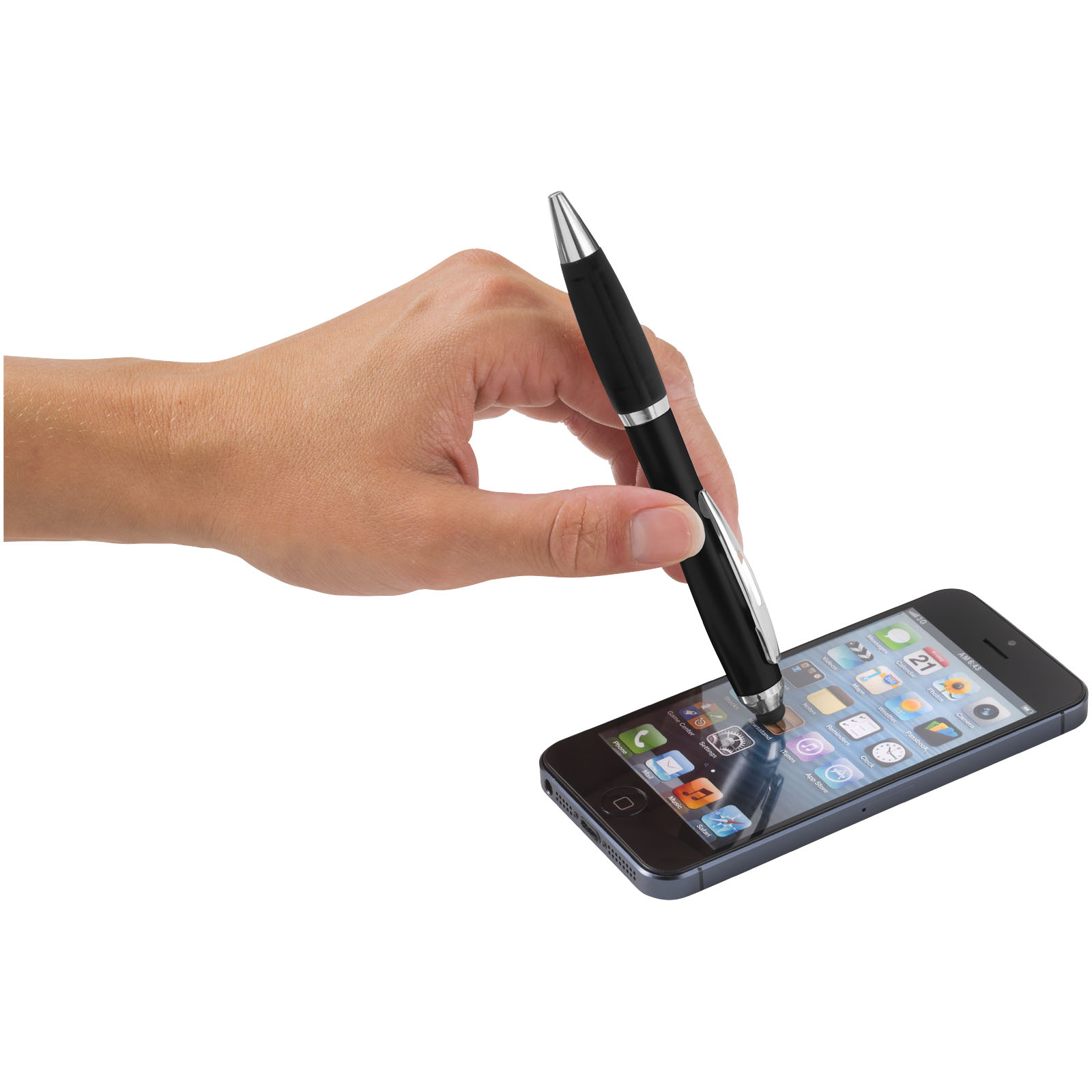 stylus, Stift, Smartphone, Touchscreen, Elektronikzubehör, stylus, stift, touchscreen, smartphone, montage, Stift, Teleskoppen, Touchscreen-Stylus, Smartphone-Pen, Schwarz