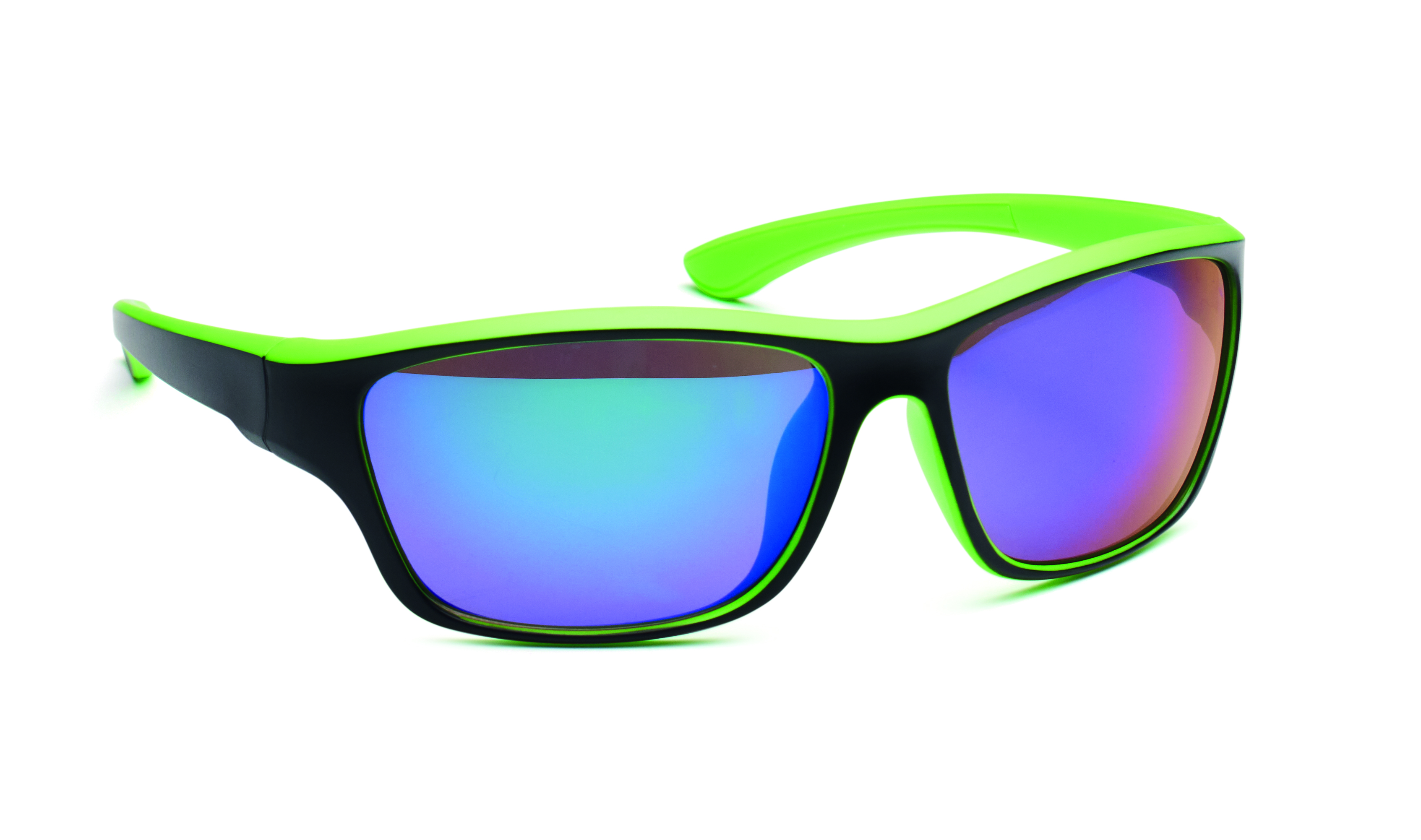 Sonnenbrille, Sportbrille, Neon-Grün, reflektierende Gläser, rasierte Keilform, Sonnenbrille, Brille, Sonnenbrillenrahmen, Neongrün, reflektierende Gläser, Sonnenbrille, Retrobrille, Gläser spiegelnd, Neon-Grün, Schwarz-Rahmen