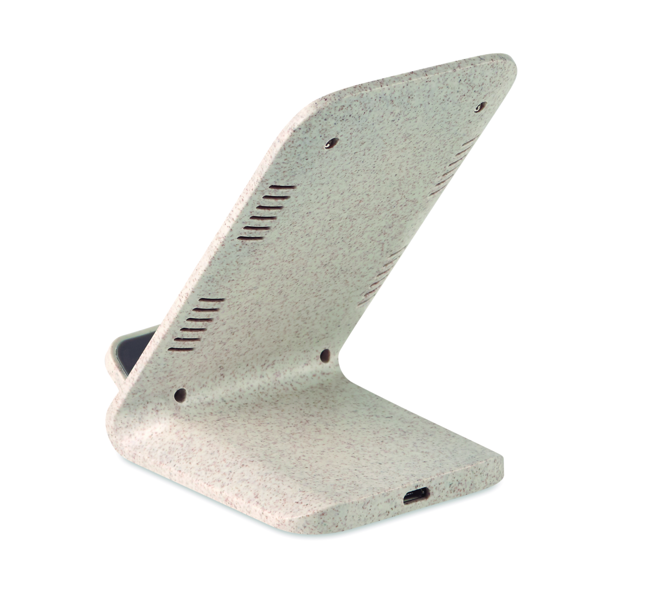 Bücherständer, Standhalter, 2-in-1 Dock, Granitgrau, Schale