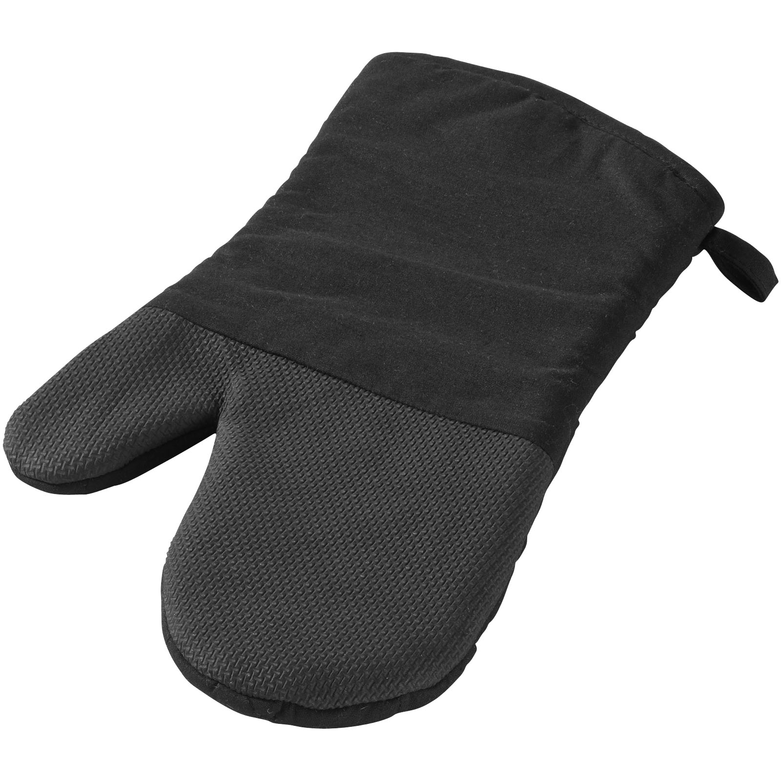 Ofenhandschuh, Küchenhandschuh, hitzebeständiger Handschuh, Kochzubehör, Mikrotextur, Ofenhandschuh, Küchenhandschuh, Gummigriff, Schwarz, Ofenhandschuh aus Silikon, Ofenhandschuh, Küchenhandschuh, Kochhandschuh, Schwarz, Texturierter Ofenhandschuh