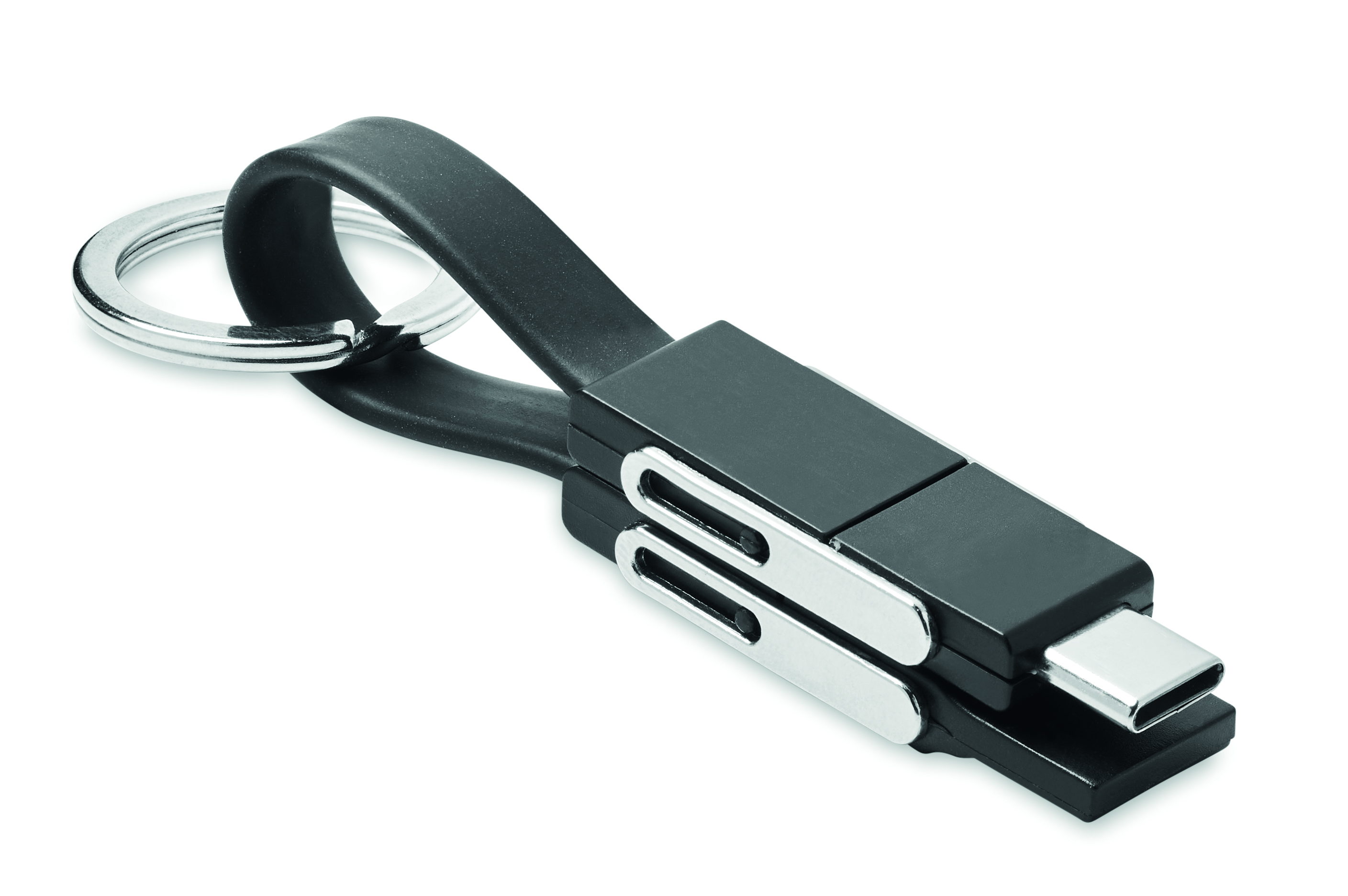USB-C Schlüsselanhänger, Metallclip, USB Adapter, Schlüsselanhänger Geschenk, kompakter Anschluss, USB-C Adapter, Keychain USB, USB-C to USB-A, Metal Clip, Kompakter Adapter