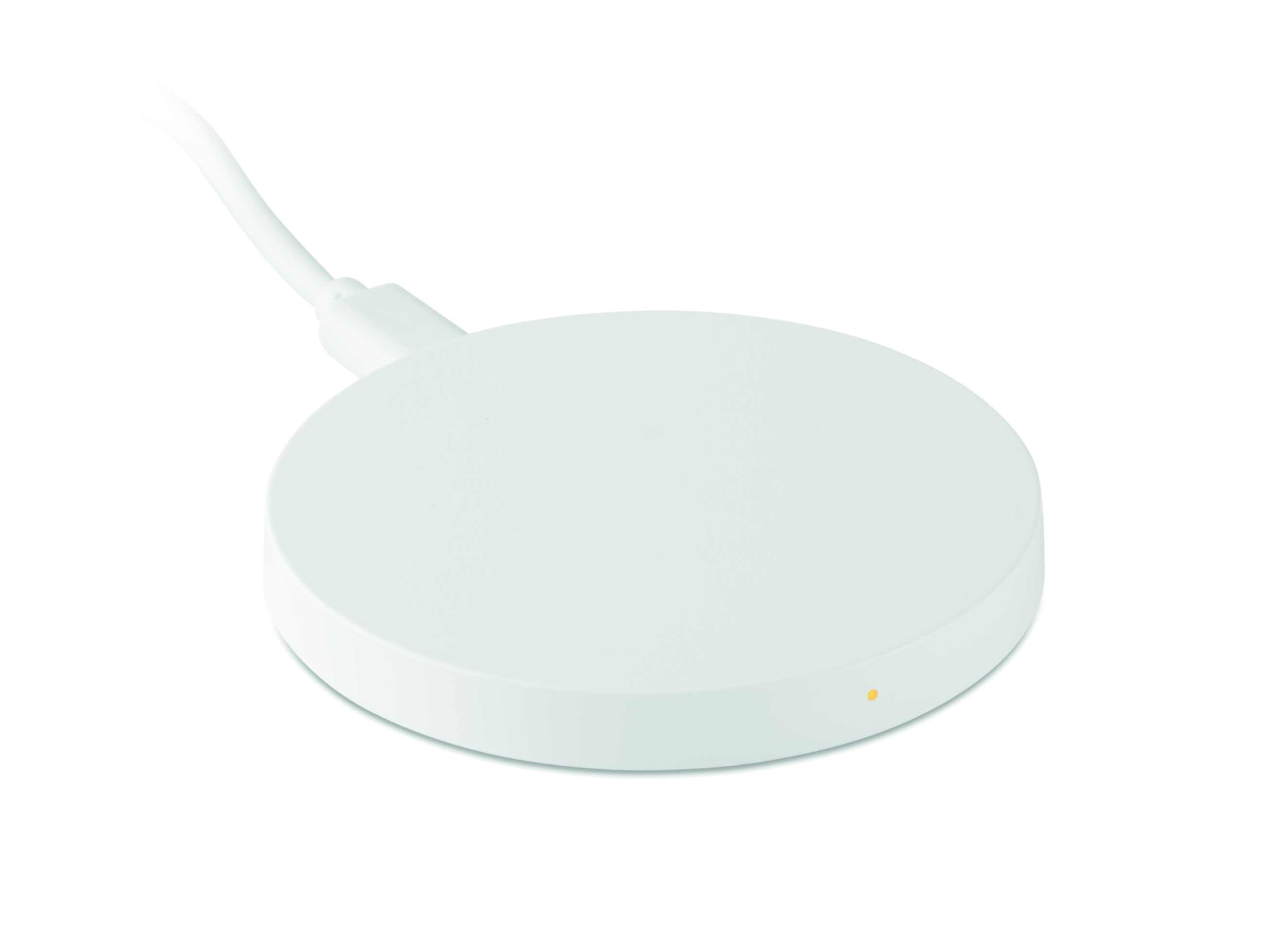 kabelloser ladegerät, runder pad, weiß, ladepad, usb-kabel