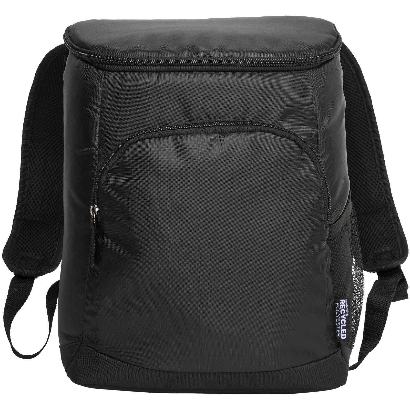 Rucksack, Laptoptasche, Reißverschlussfach, gepolsterte Träger, Schwarz