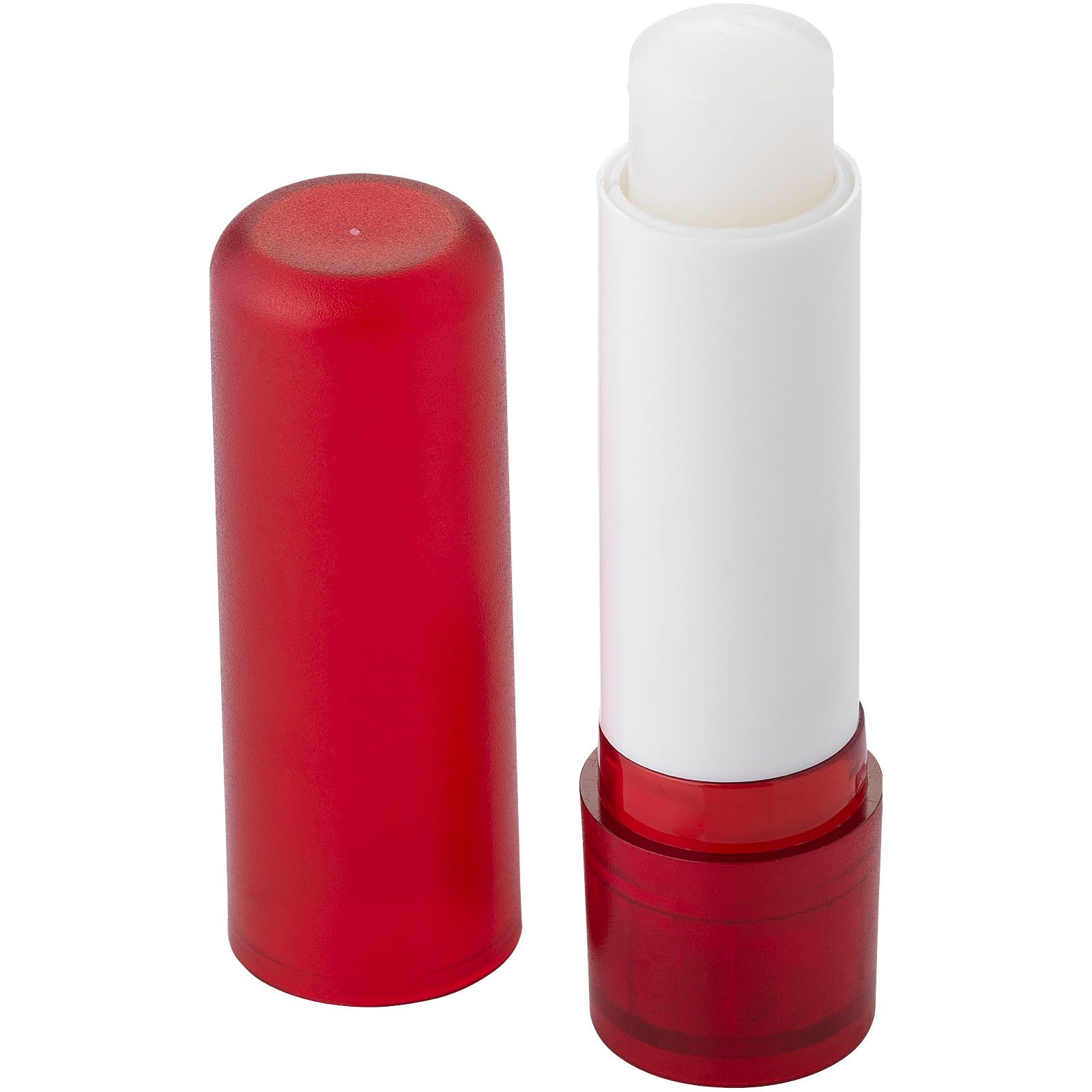 Lip-Balsam, Lippenstift, Stift, Rot, Zylinderbehälter, Lip balm, Lipstick, Lip care, Cylindrical tube, Red cap, lipstick, lip balm, rot, Stift, Make-up